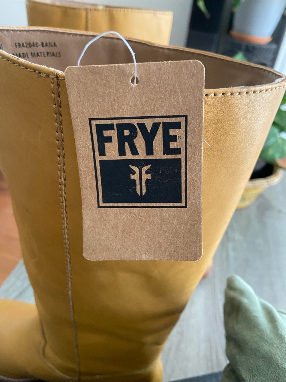 Frye Tall Leather Boots in Mustard Yellow - Picture 11 of 11